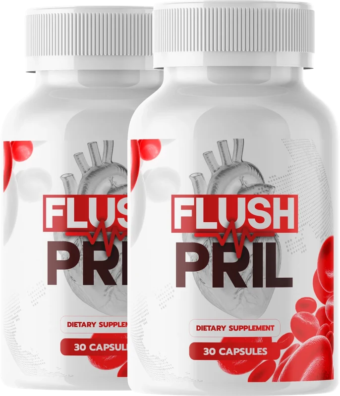 FlushPril 30 capsule heart and circulation supplement two bottle pack